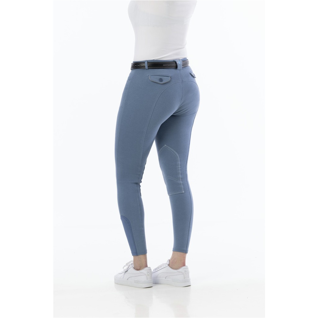 Damen Reithose Kniebesatz ALEXANDRIE blau