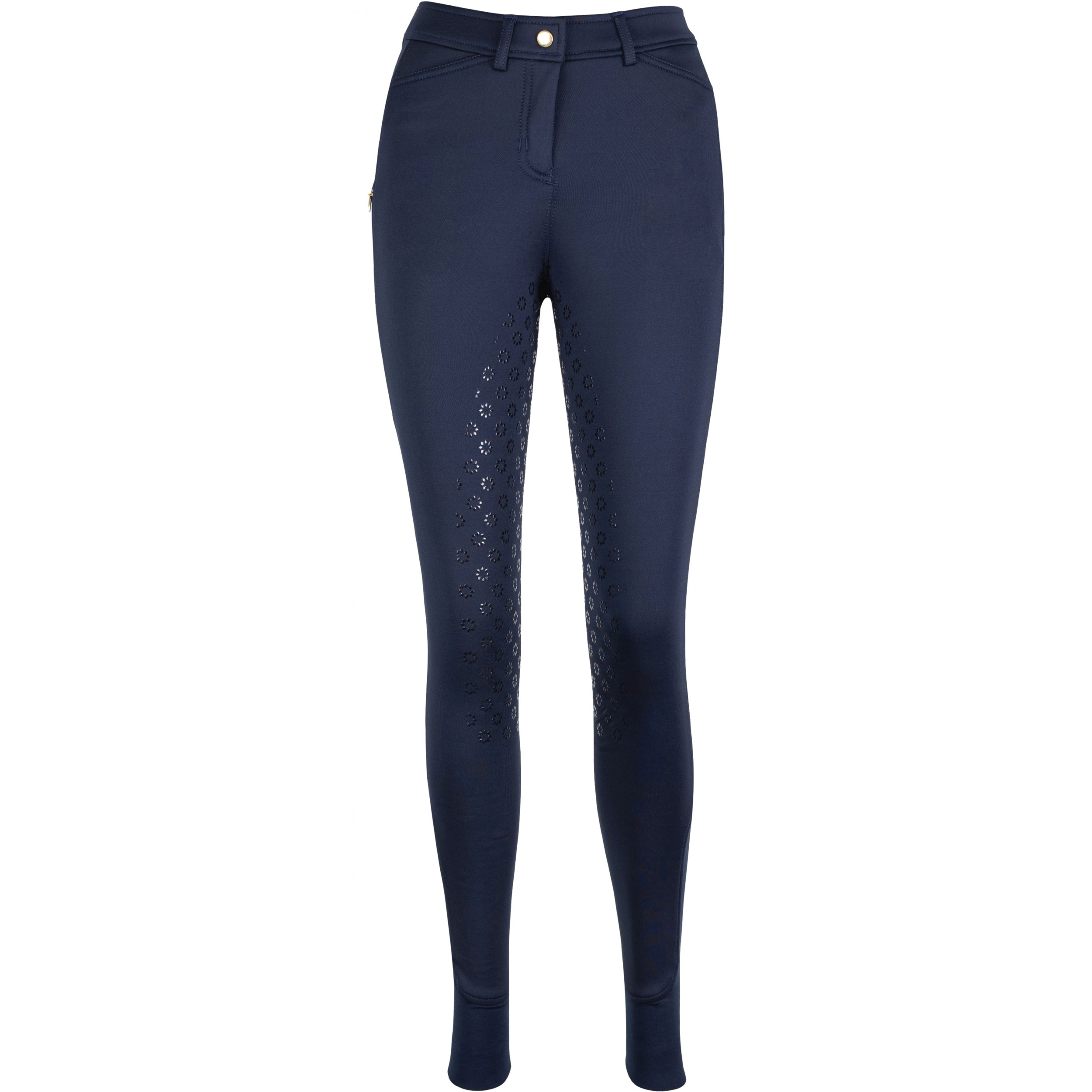 Winter Damen Reithose Silikon Vollbesatz GRETA dark navy