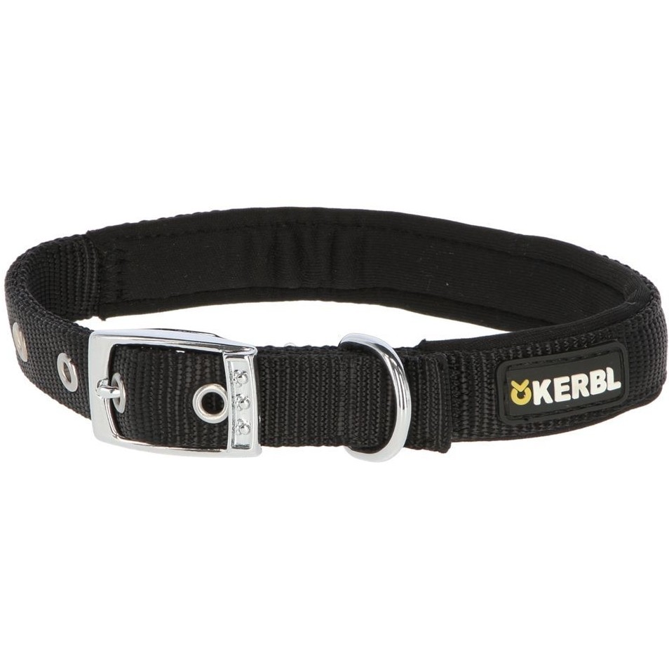 Hundehalsband mit Softeinlage MIAMI PLUS Nylon schwarz