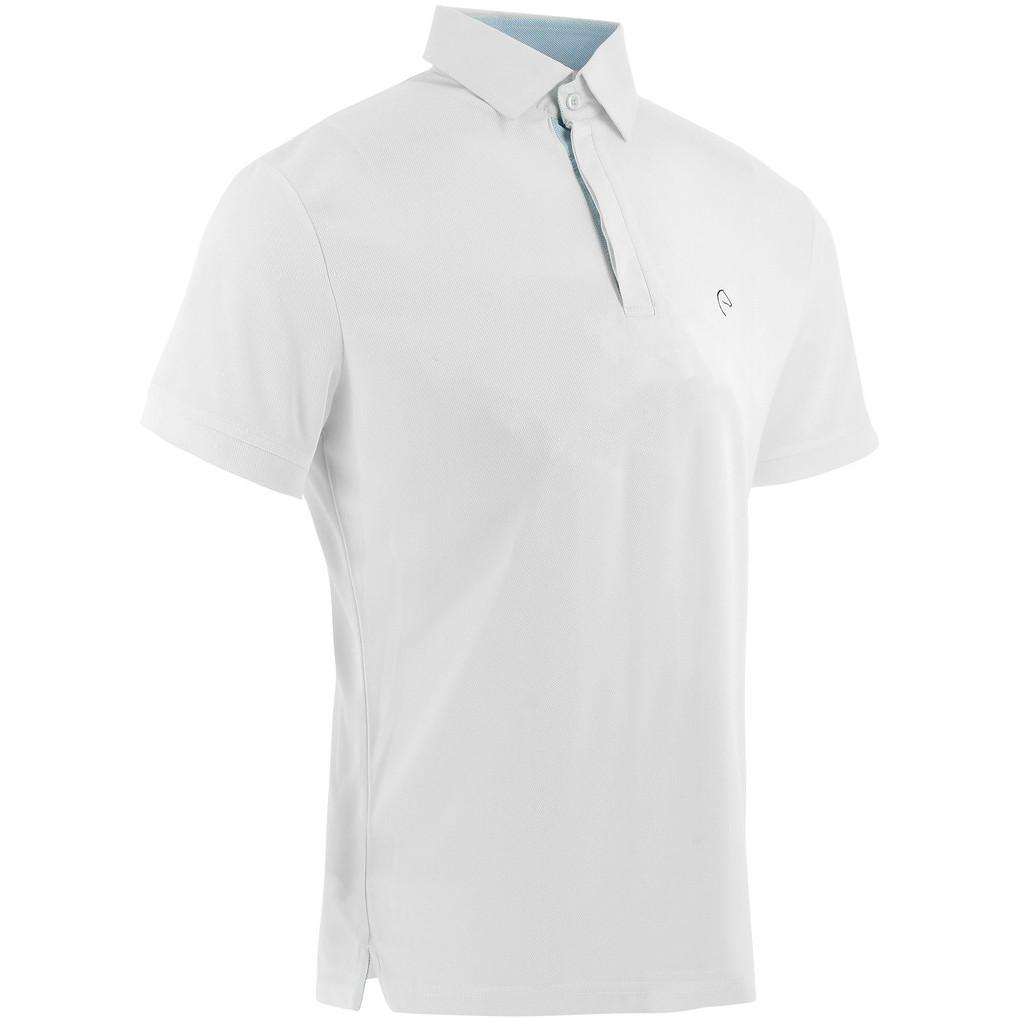 Herren Mesh-Poloshirt EDY weiß