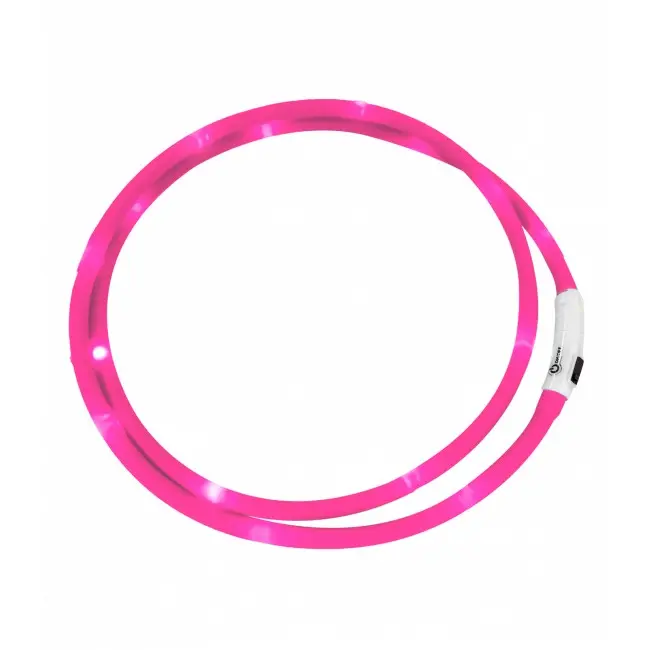 LED-Halsriemen pink