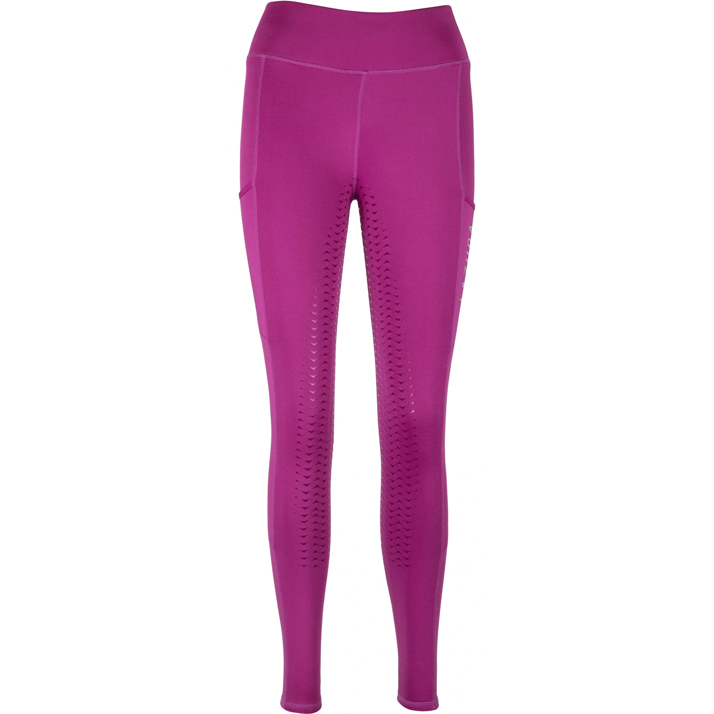 Damen Reitleggings Silikon Vollbesatz EMILIA fuchsia