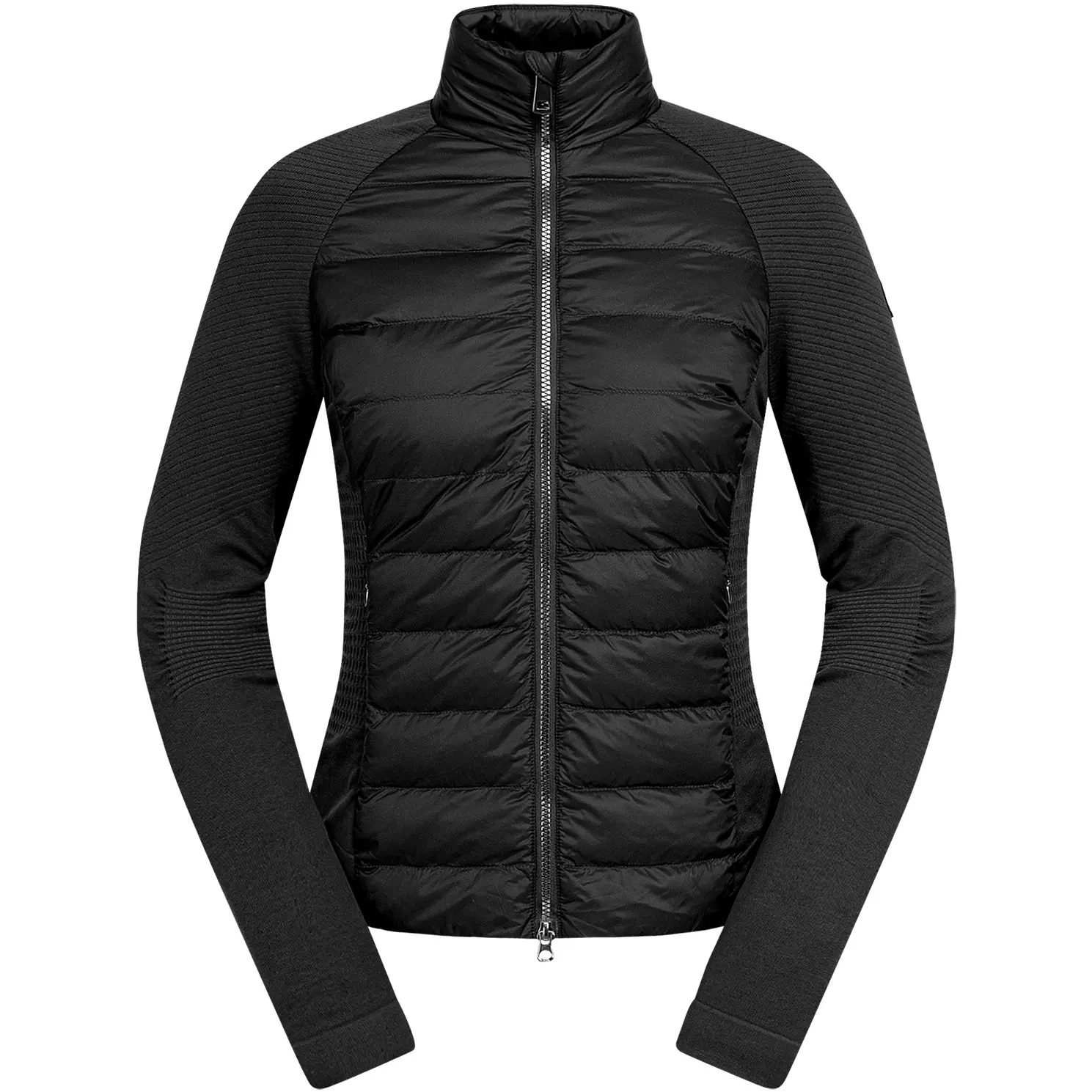 Damen Hybrid Steppjacke OREGON schwarz