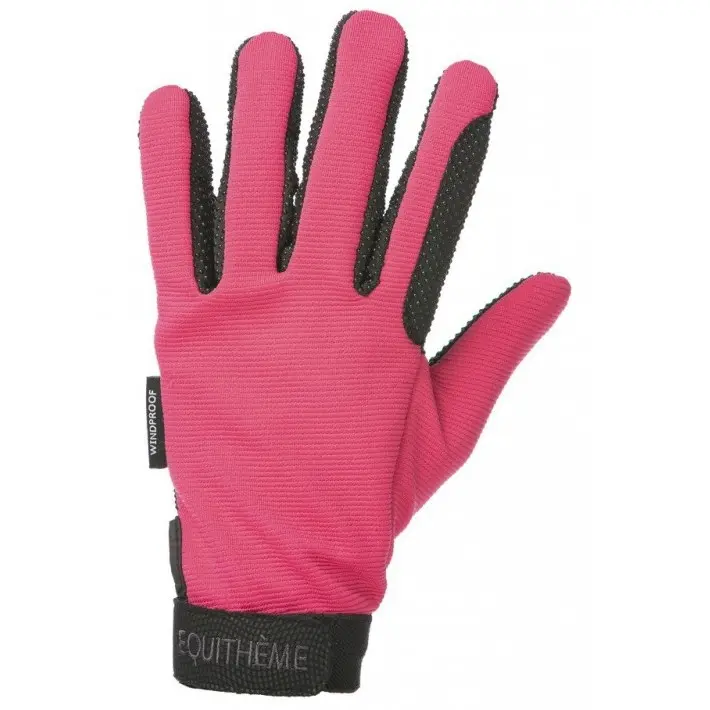 Damen Reithandschuhe KNIT fuchsia