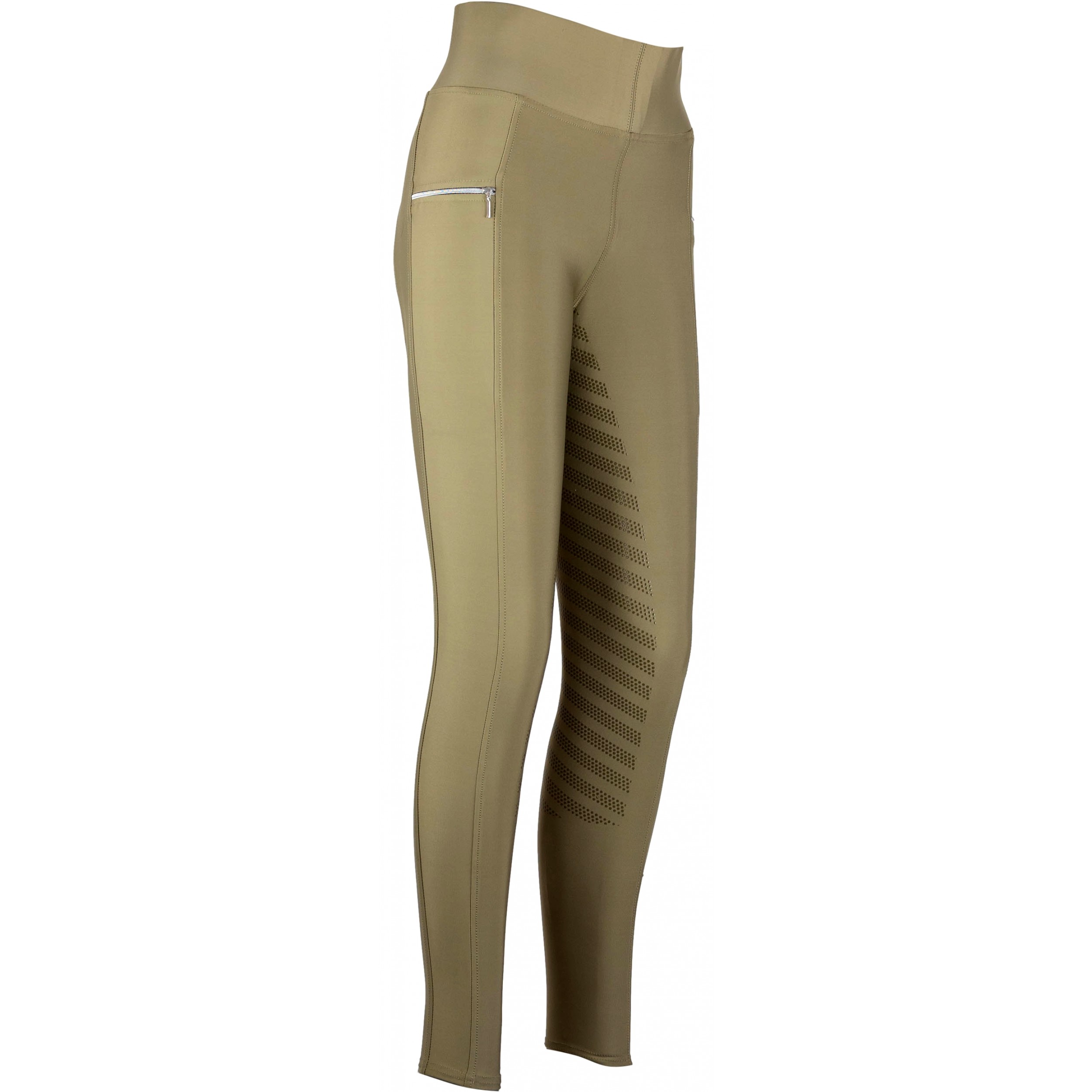 Damen Reitleggings Silikon Vollbesatz FENJA avocado