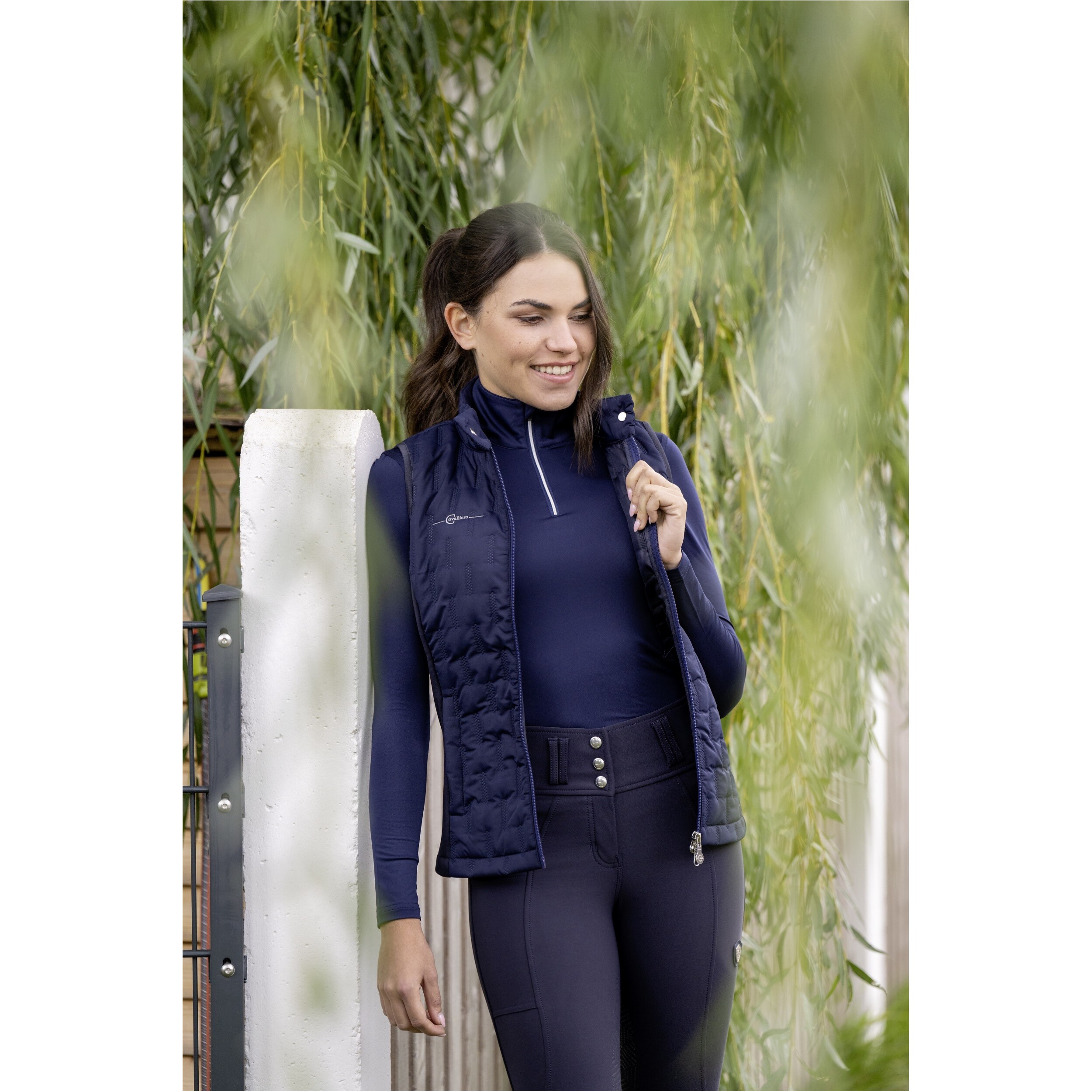 Damen Hybridweste navy