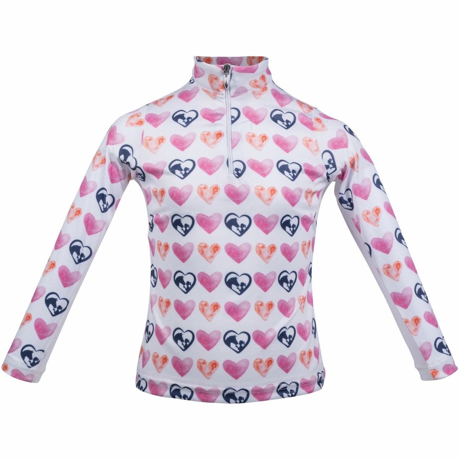 Kinder Funktionsshirt HEARTS KIDS weiß/pink