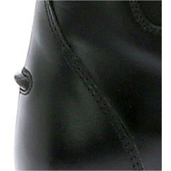 Reitstiefeletten ZIP Leder schwarz