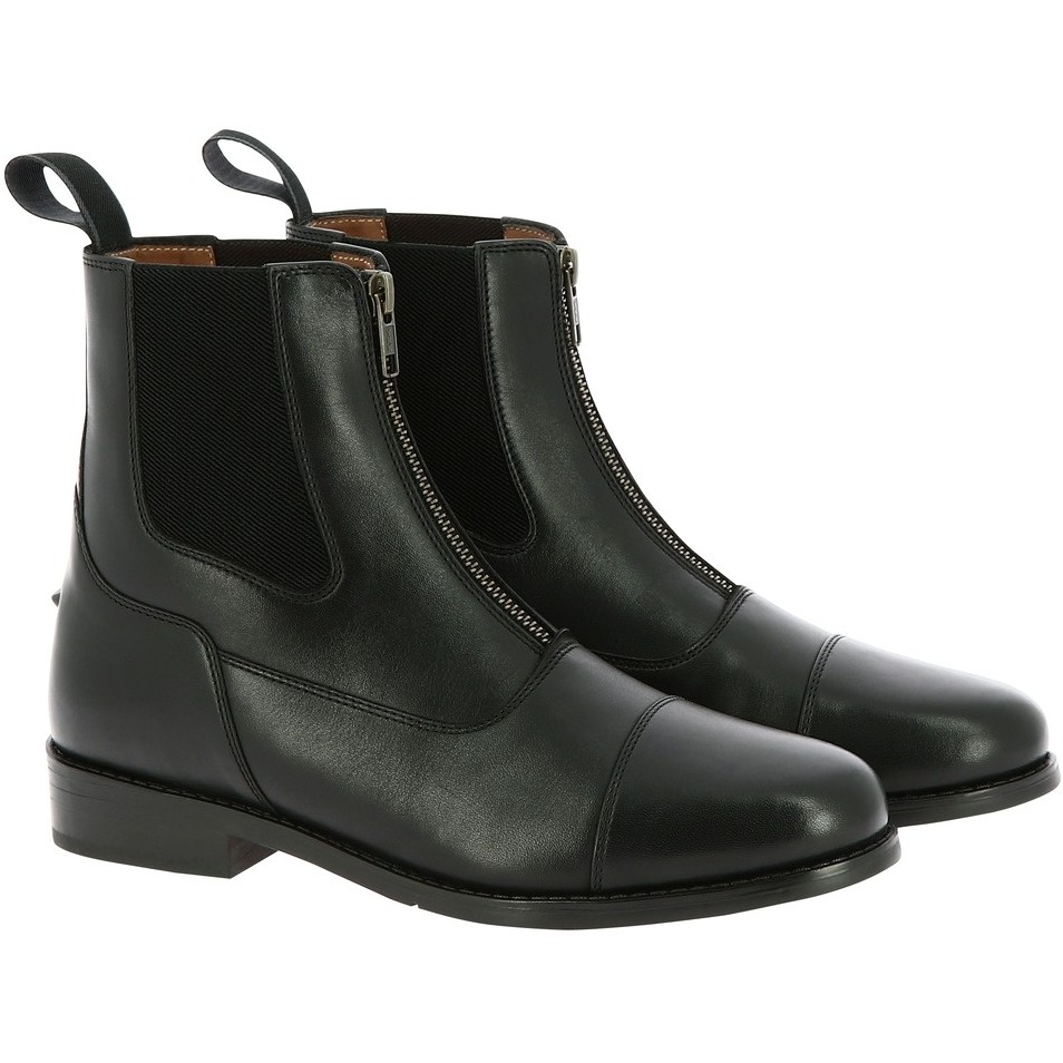 Reitstiefeletten mit Zip ORIGIN Echtleder schwarz