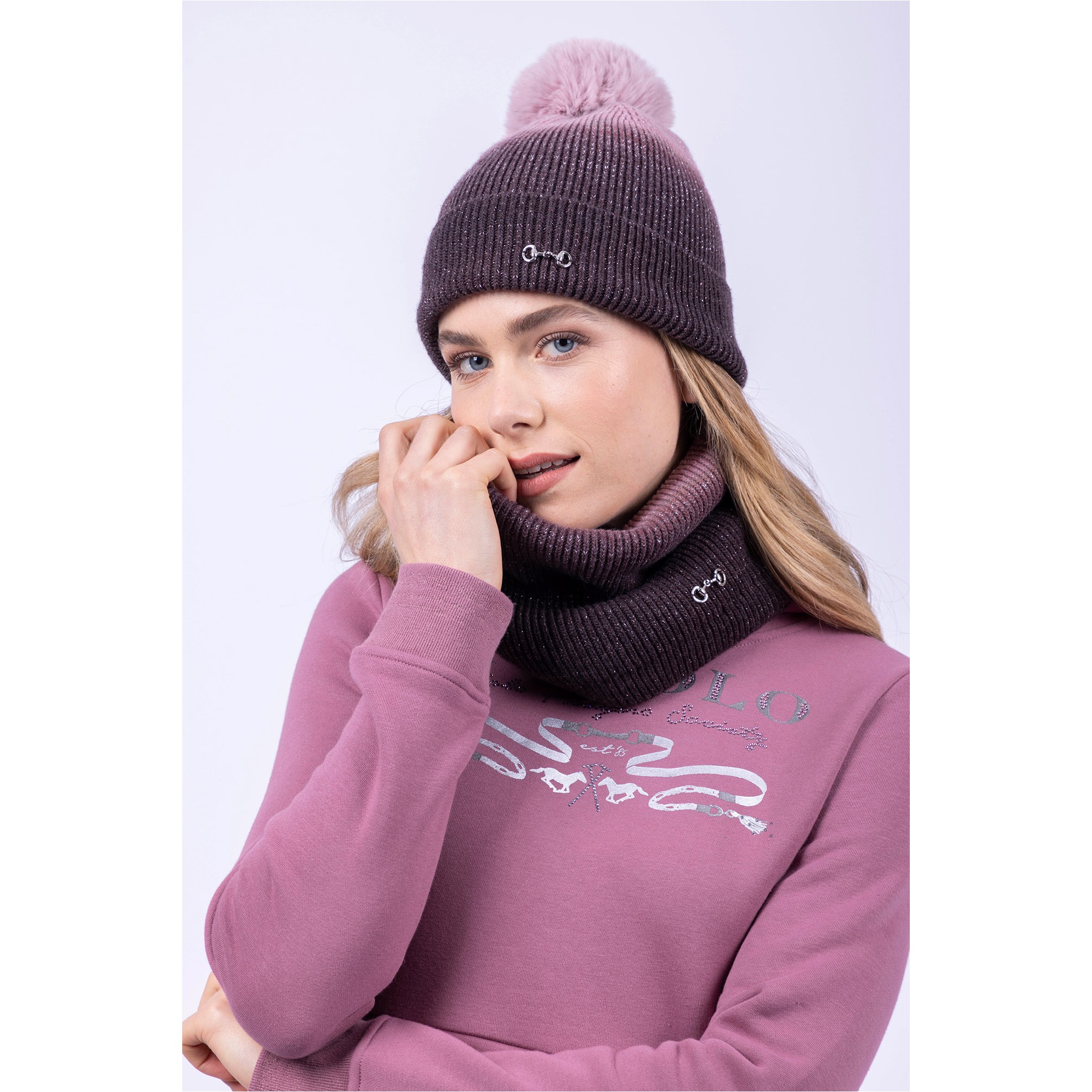 Damen Hoodie HVPAriel mauve