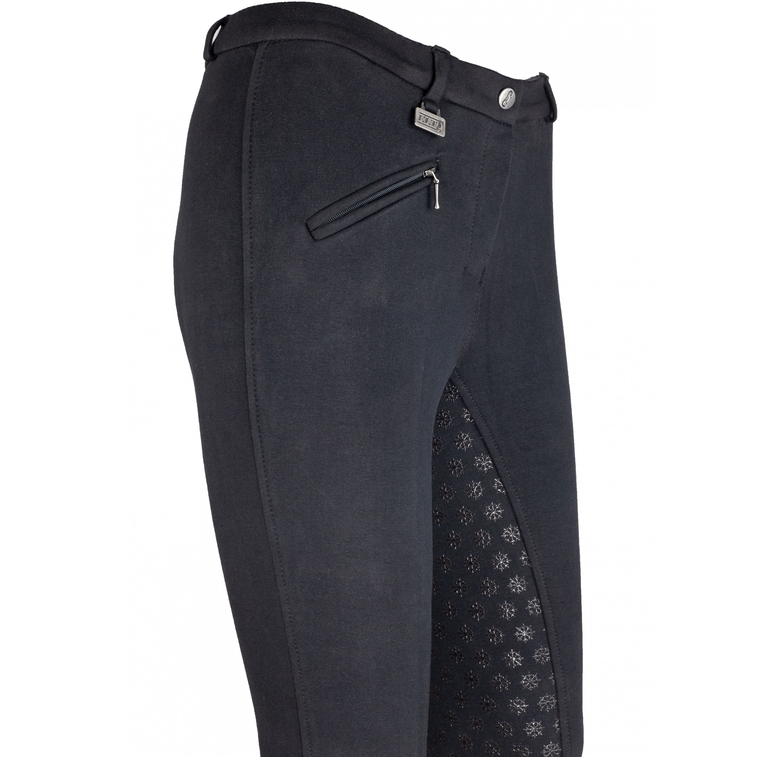 Winter Damen Reithose Silikon Vollbesatz FUN SPORT schwarz