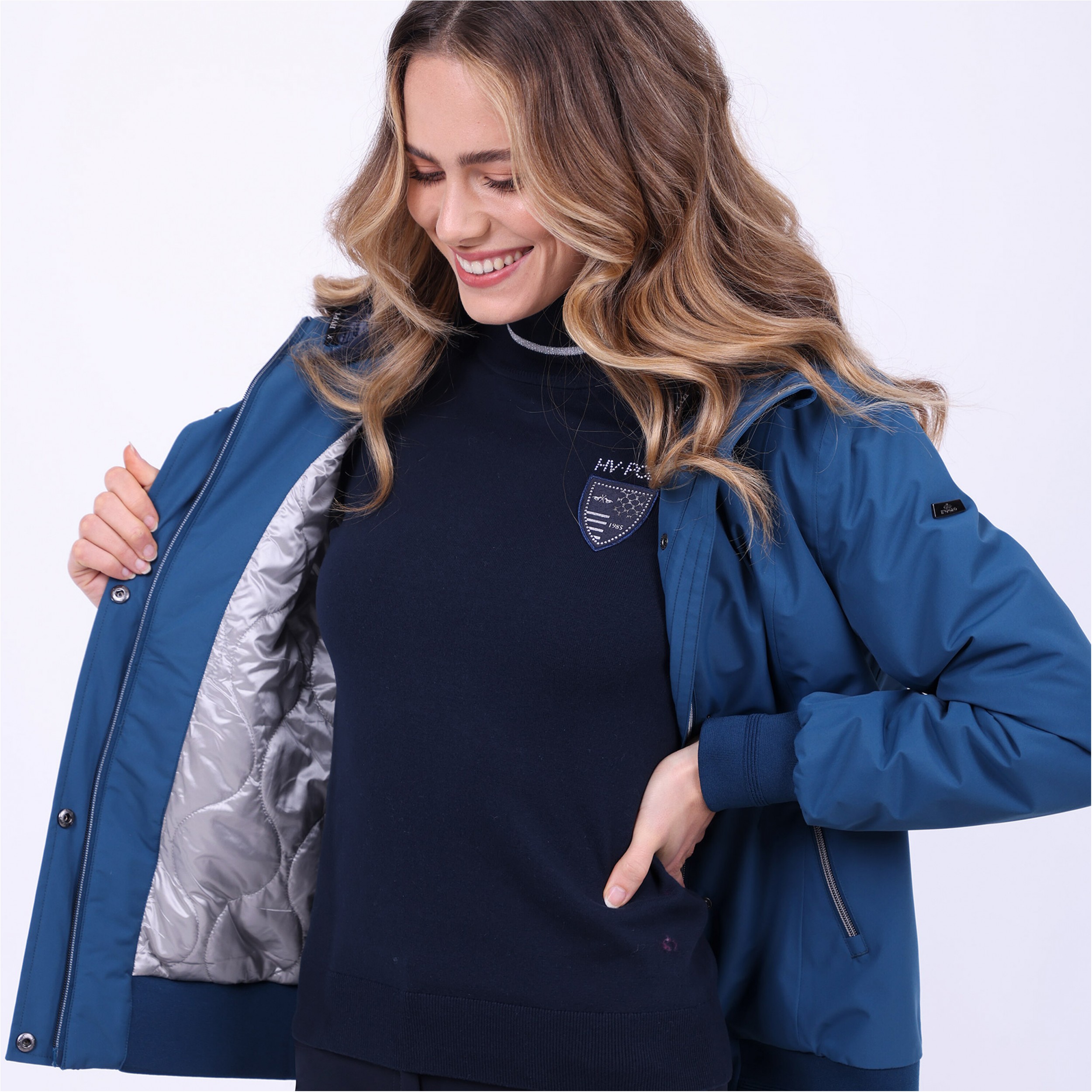 Damen Reitjacke HVPNovia deep sea blue