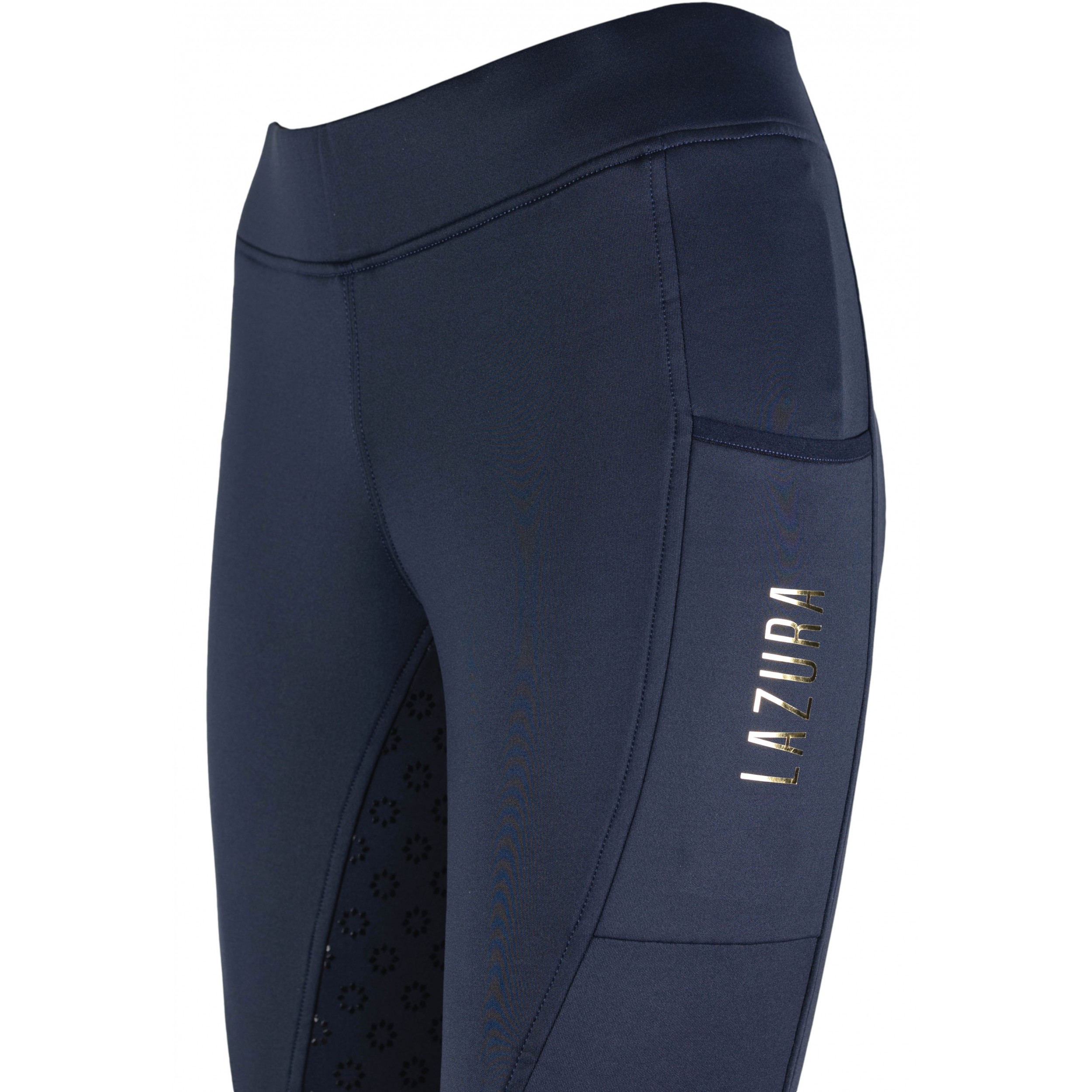 Winter Damen Reitleggings Silikon Vollbesatz THEA dark navy