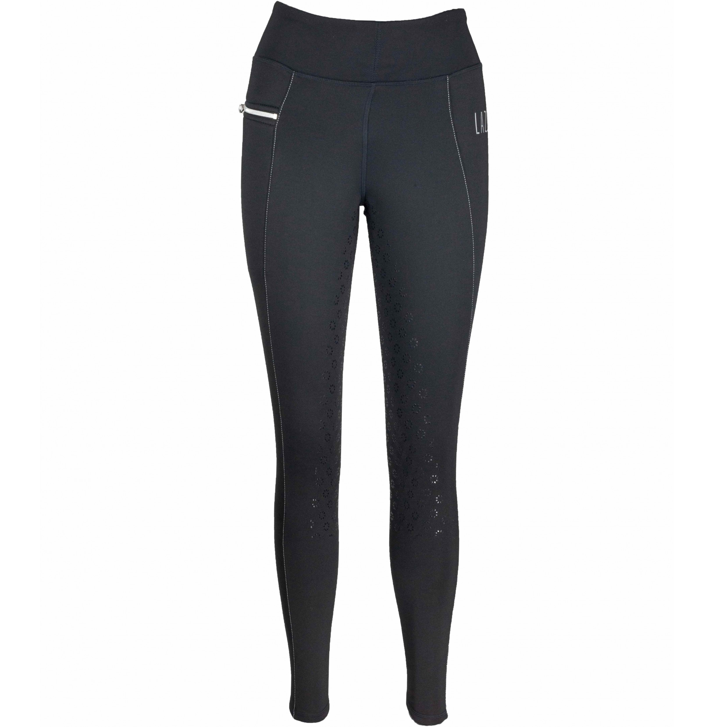 Winter Damen Reitleggings Silikon Vollbesatz LISA schwarz