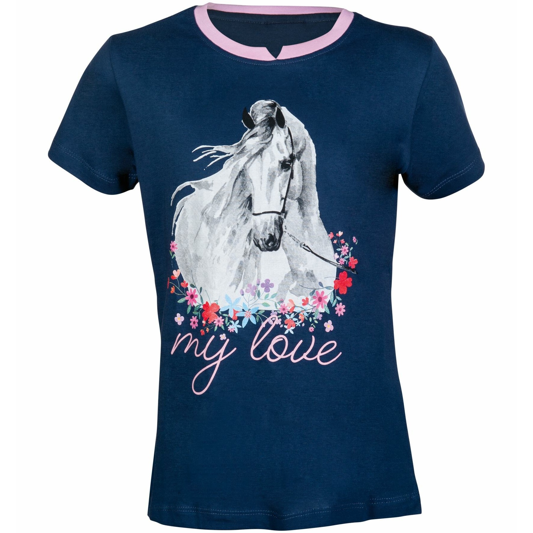 Kinder T-Shirt HORSE SPIRIT dunkelblau