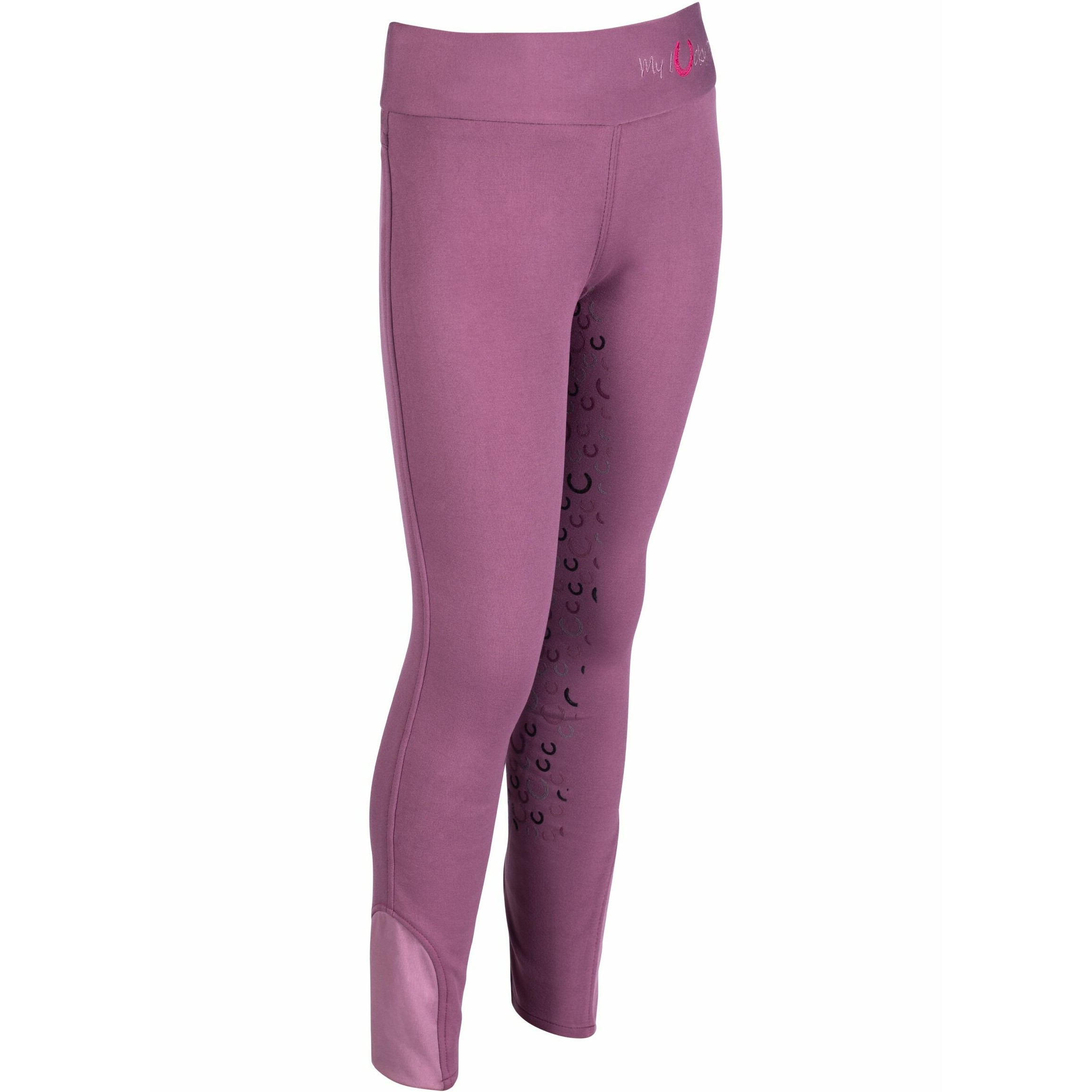 Winter Kinder Reitleggings Silikon Vollbesatz ALVA lila