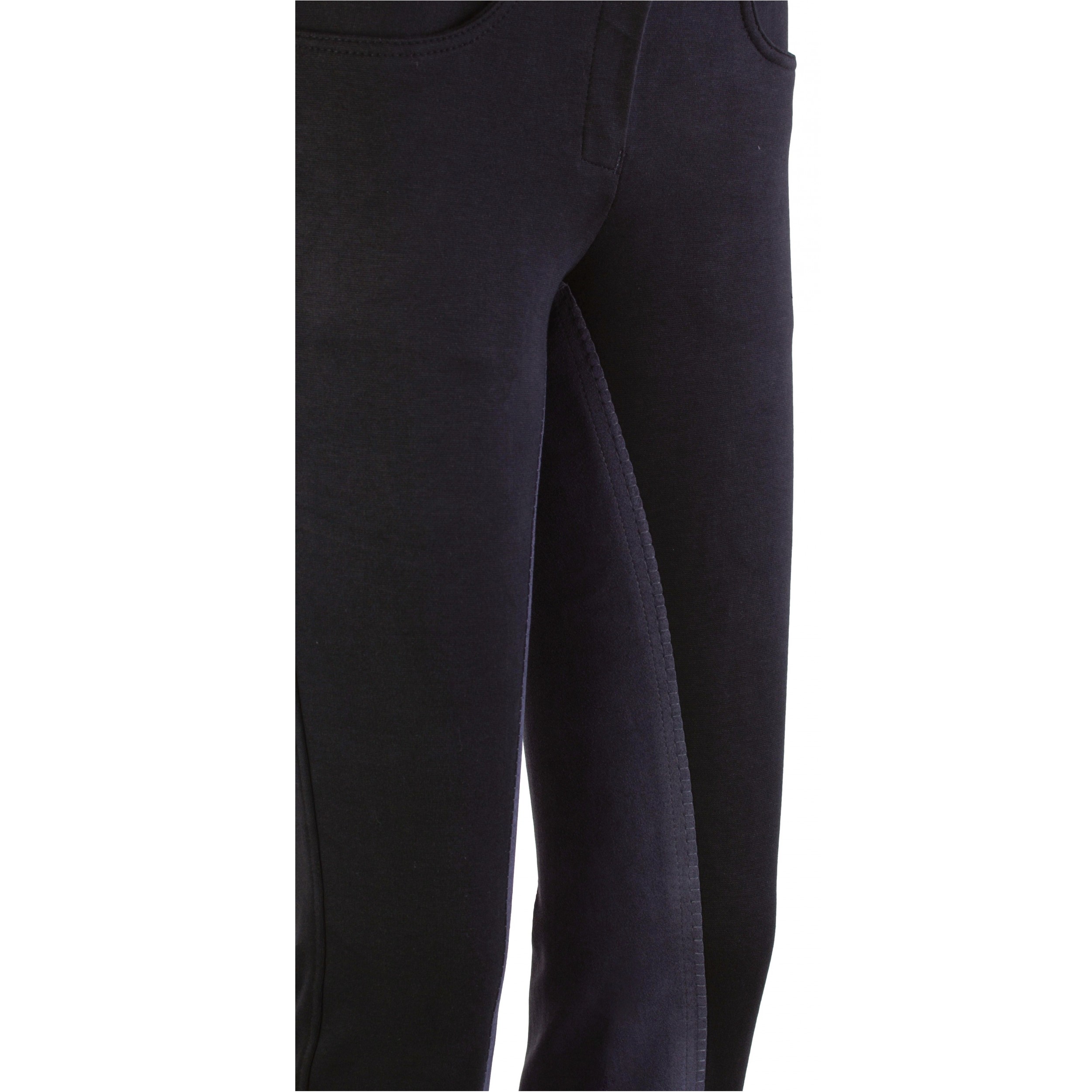 Damen Jodhpur Reithose Vollbesatz COMFORT schwarz/dunkelgrau