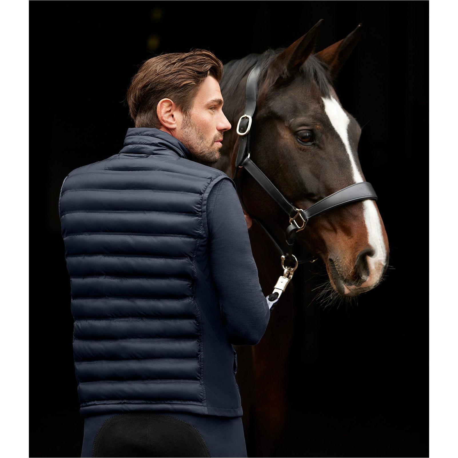 Herren Softshell-Mix Weste MAINE tiefblau