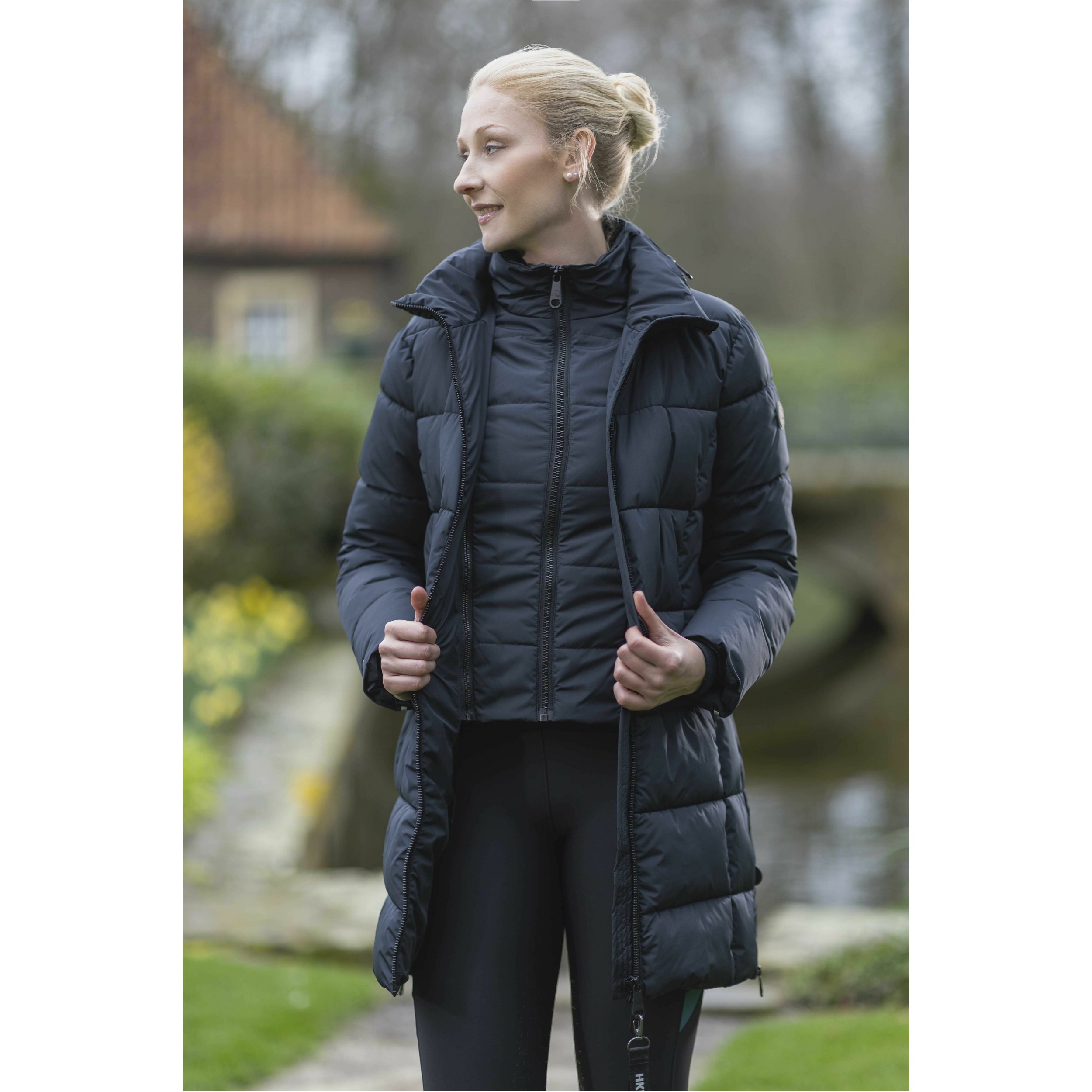 Winter Damen Reitjacke 2 in 1 DAKOTA schwarz