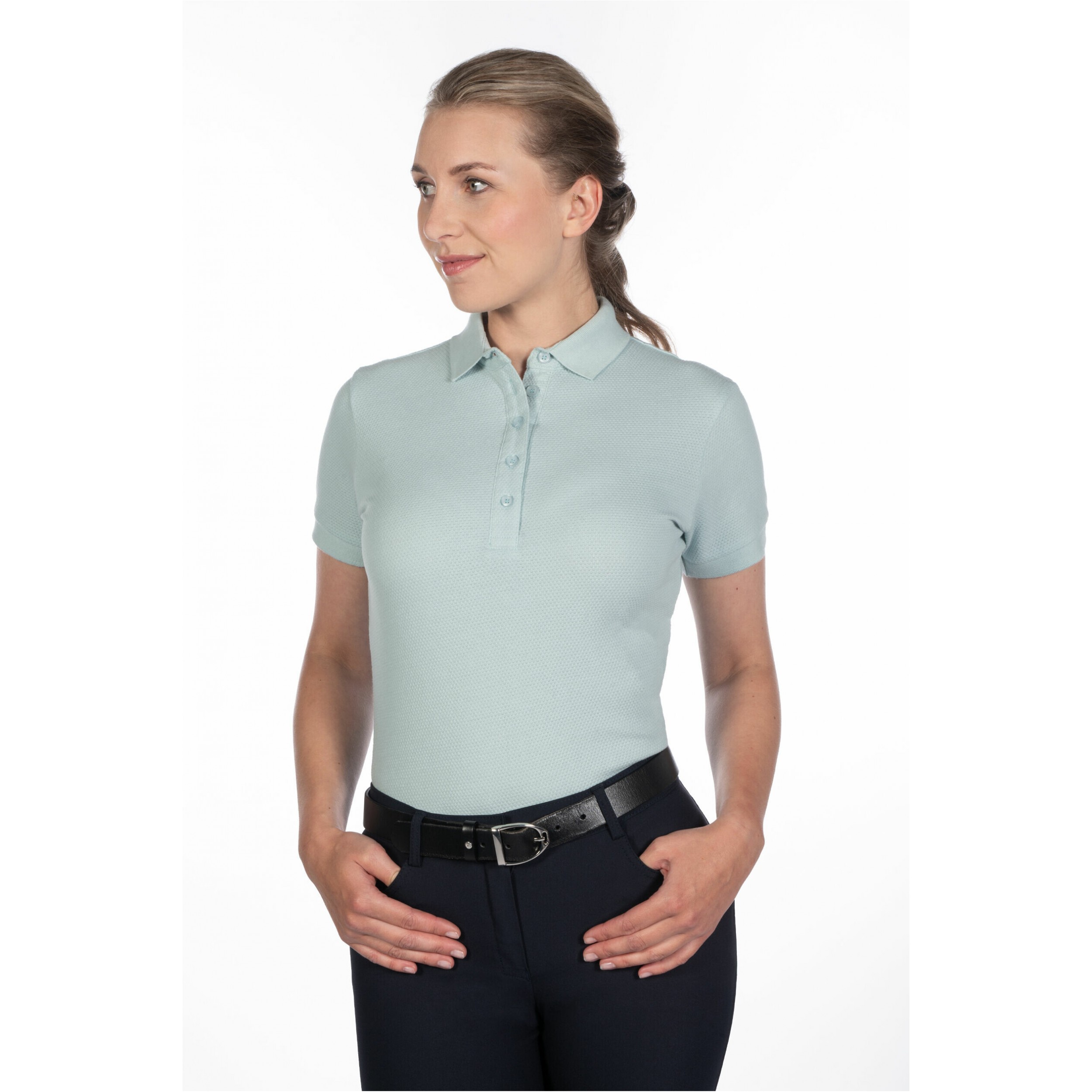 Damen Poloshirt ELISA hellblau