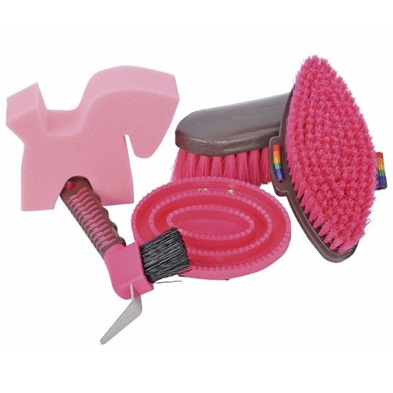 Kinder Putzsack (5-teilig) pink