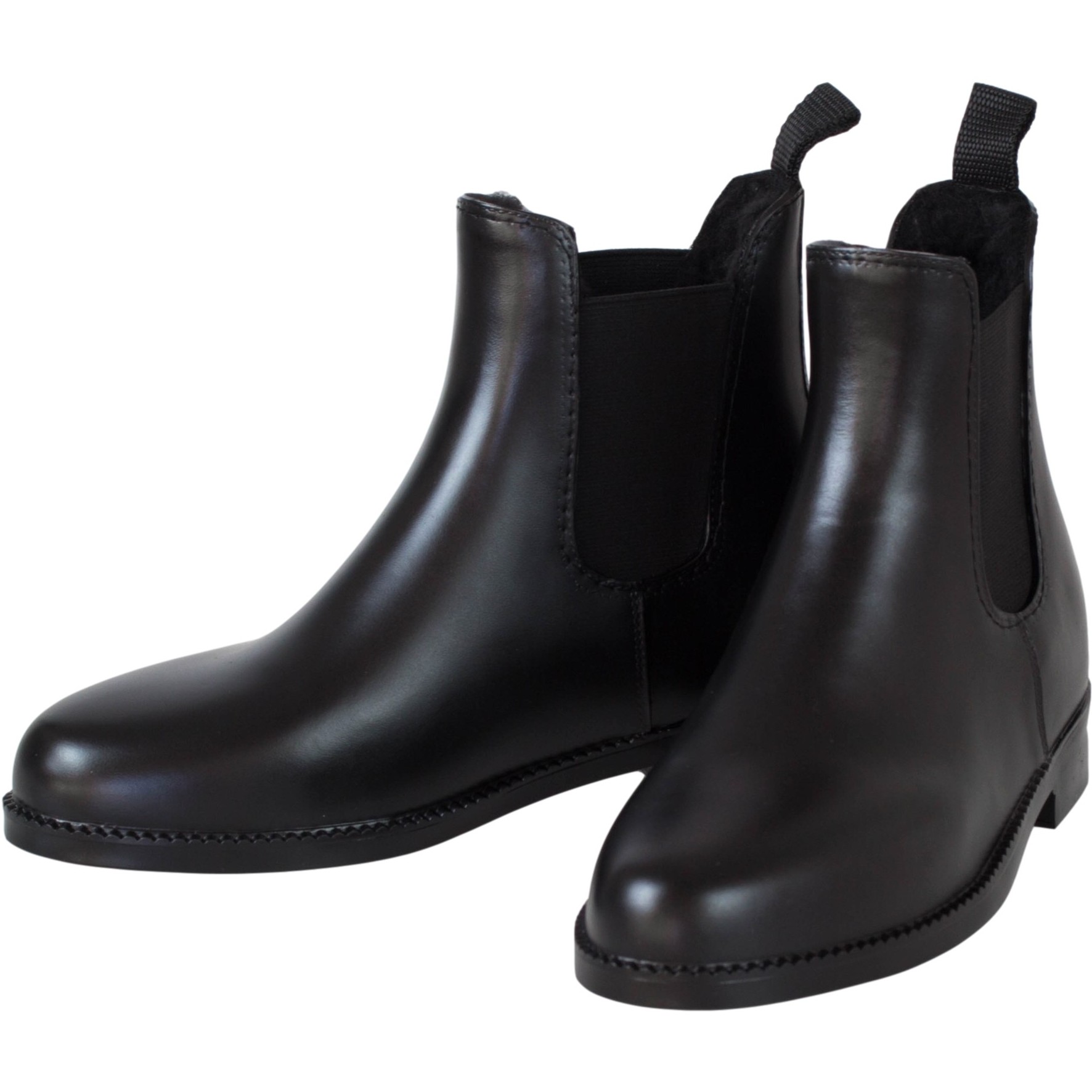 Winter Jodhpur Reitstiefeletten BASIC Kunstleder schwarz