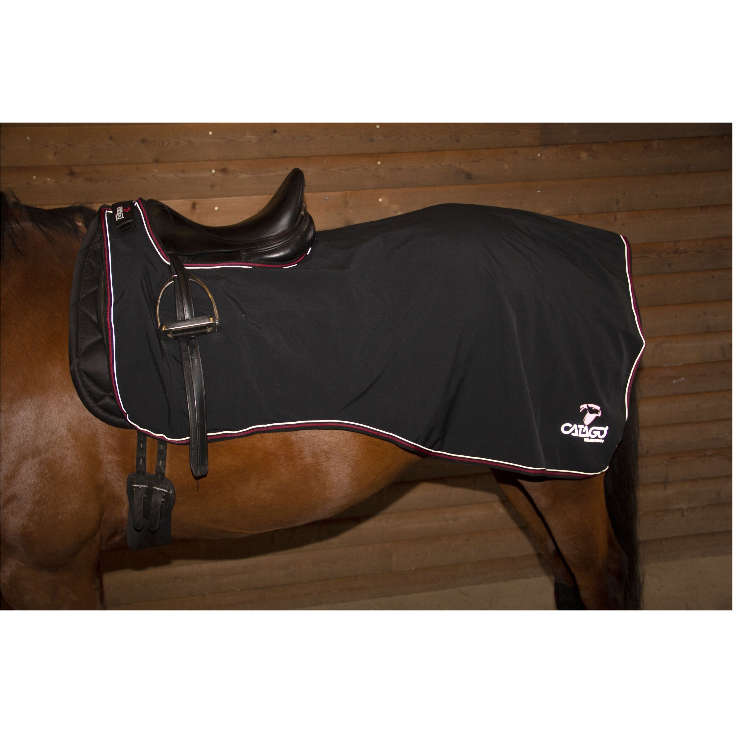 Ausreitdecke reflektierend ENDURANCE Softshell schwarz