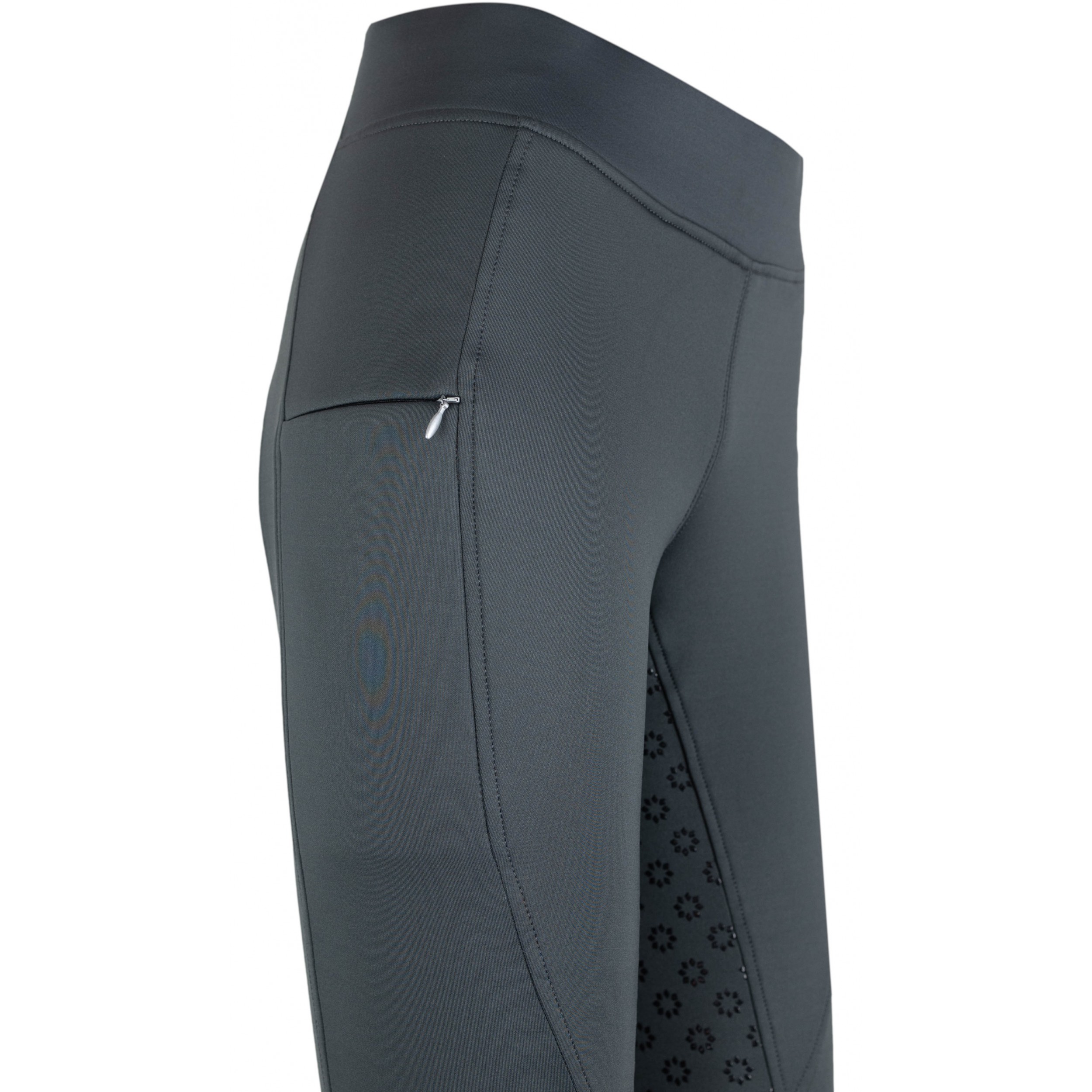 Winter Damen Reitleggings Silikon Vollbesatz THEA graphite