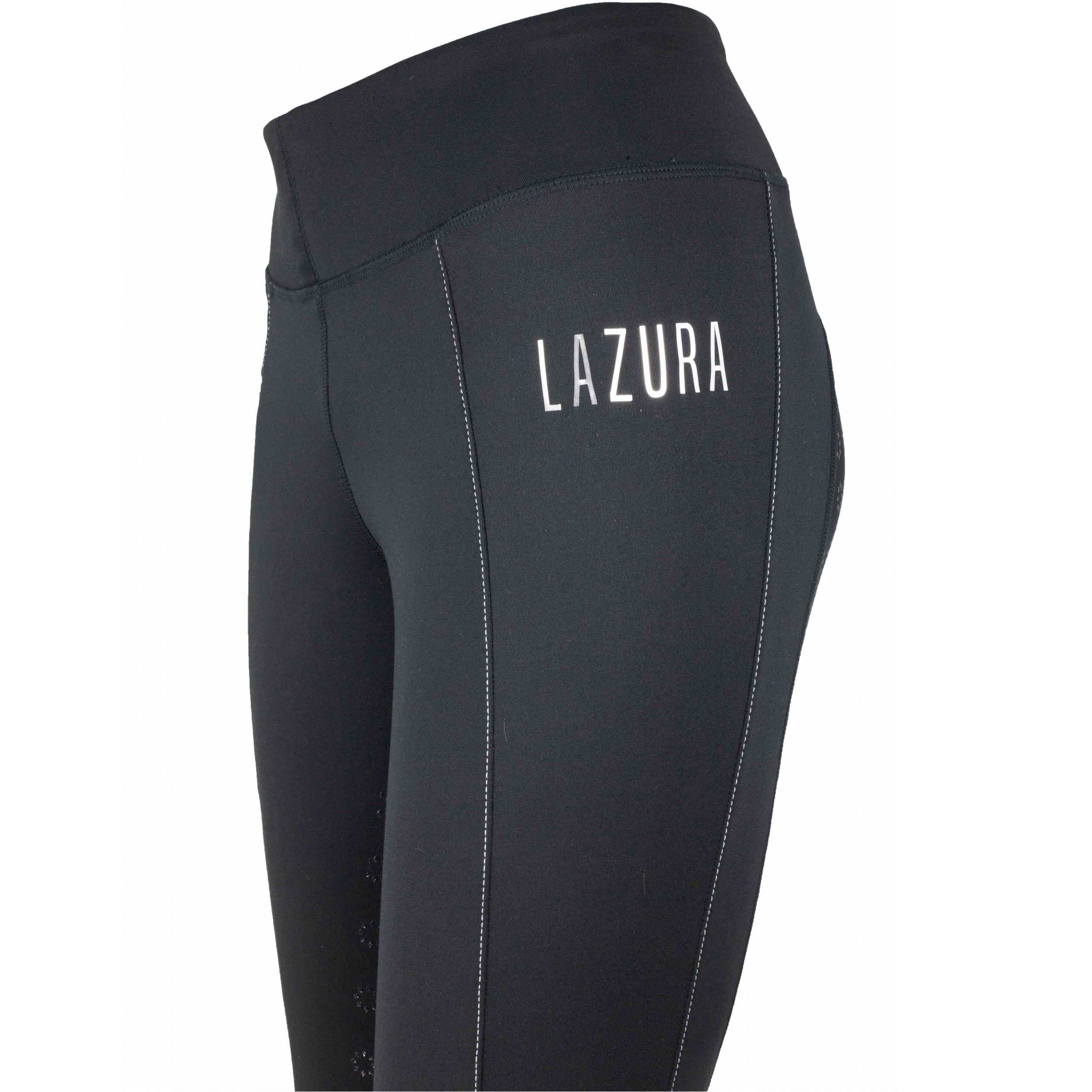 Winter Damen Reitleggings Silikon Vollbesatz LISA schwarz