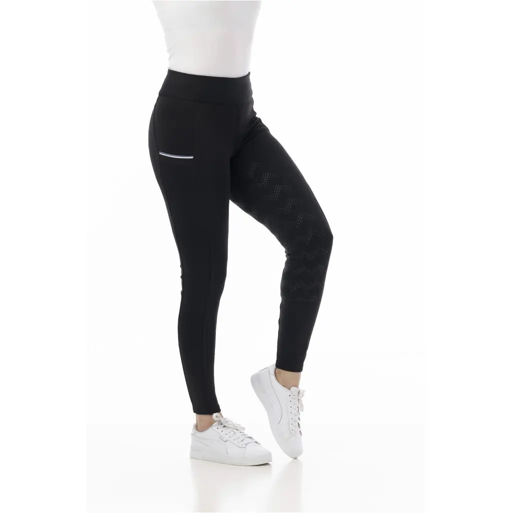 Damen Reitleggings Silikon Vollbesatz AGADIR schwarz