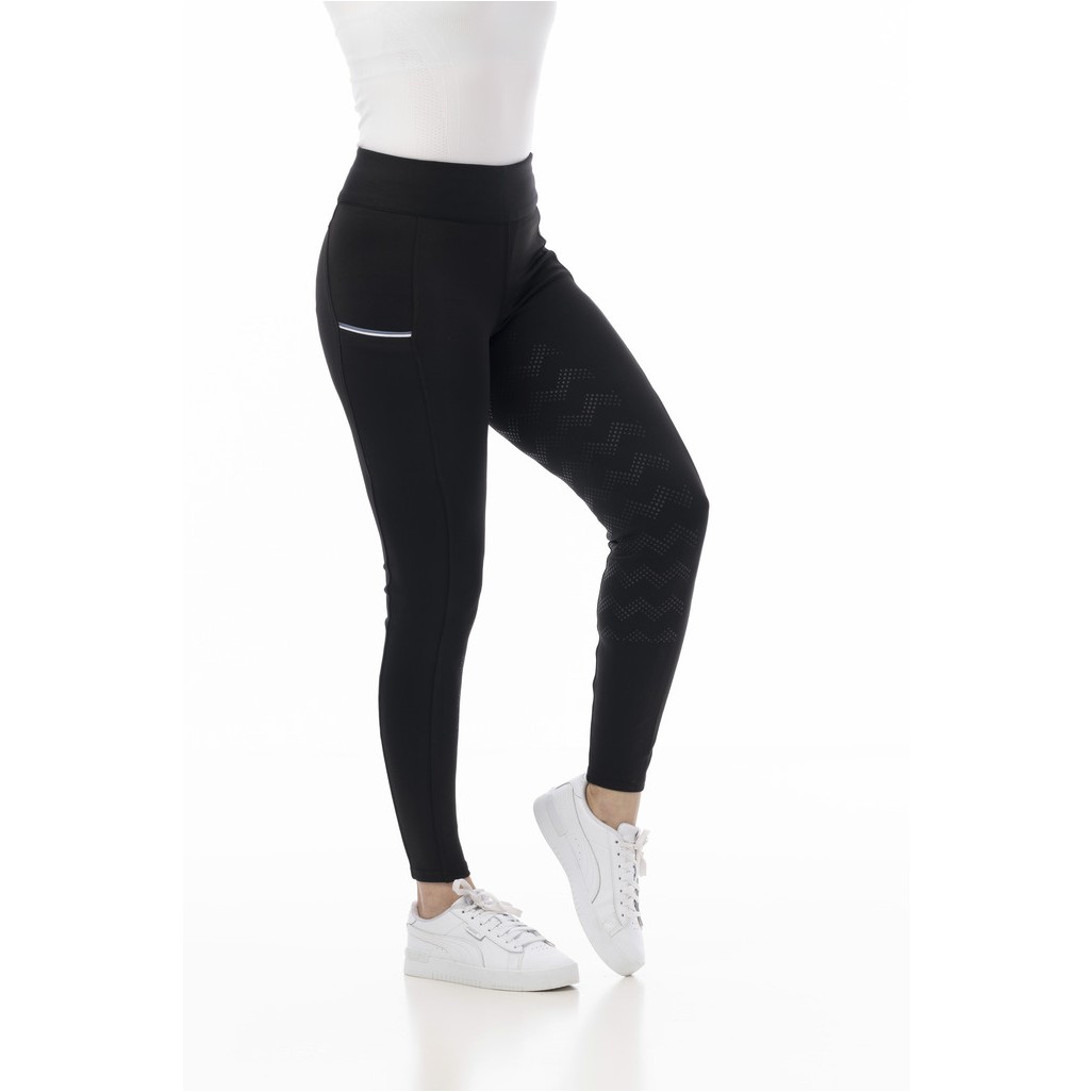 Damen Reitleggings Silikon Vollbesatz AGADIR schwarz