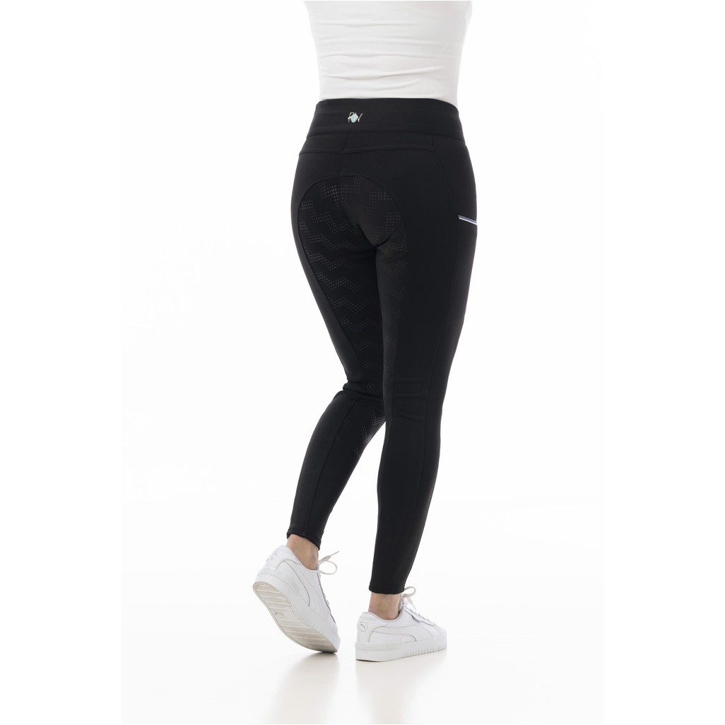 Damen Reitleggings Silikon Vollbesatz AGADIR schwarz