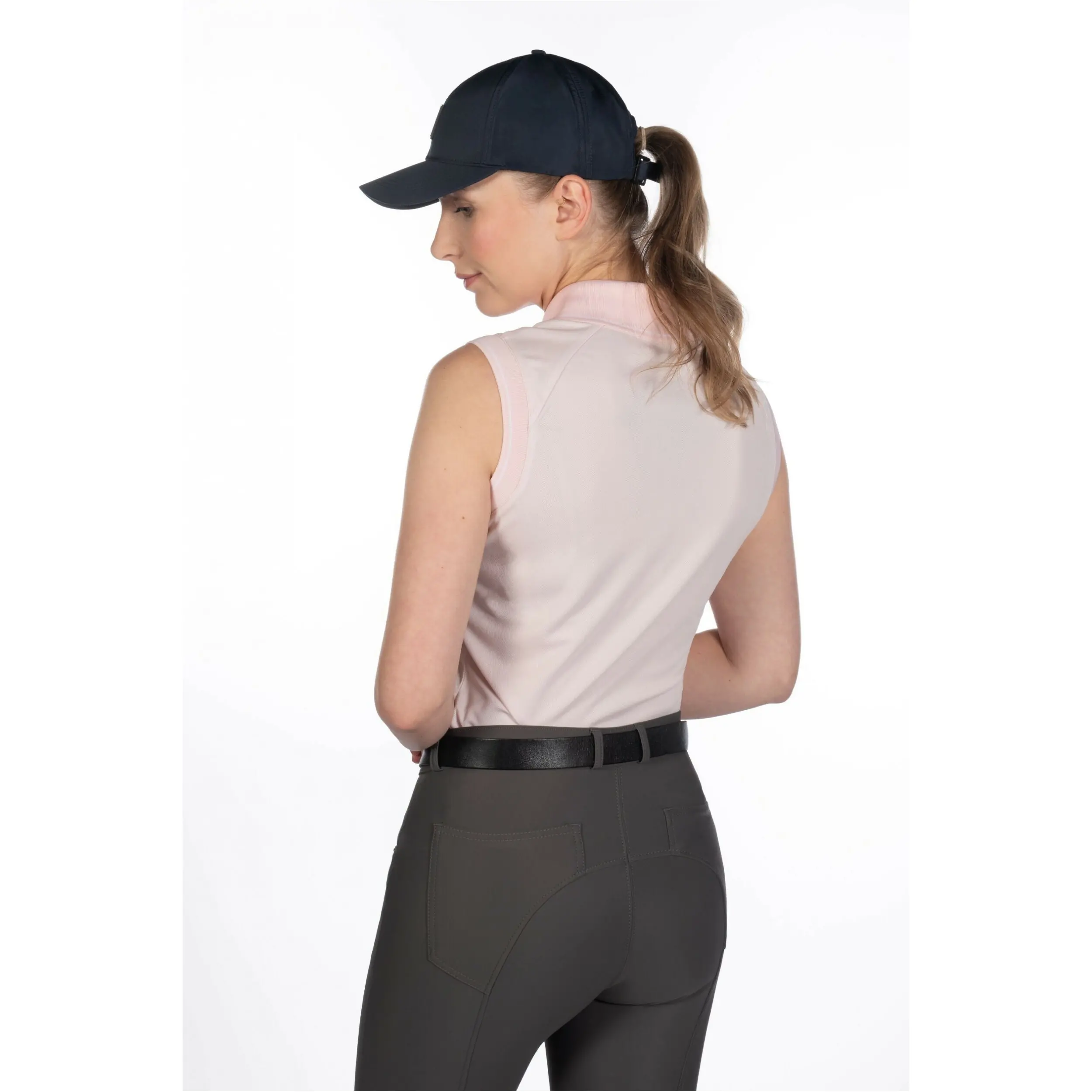 Damen Poloshirt ärmellos CATHERINE hellrosa