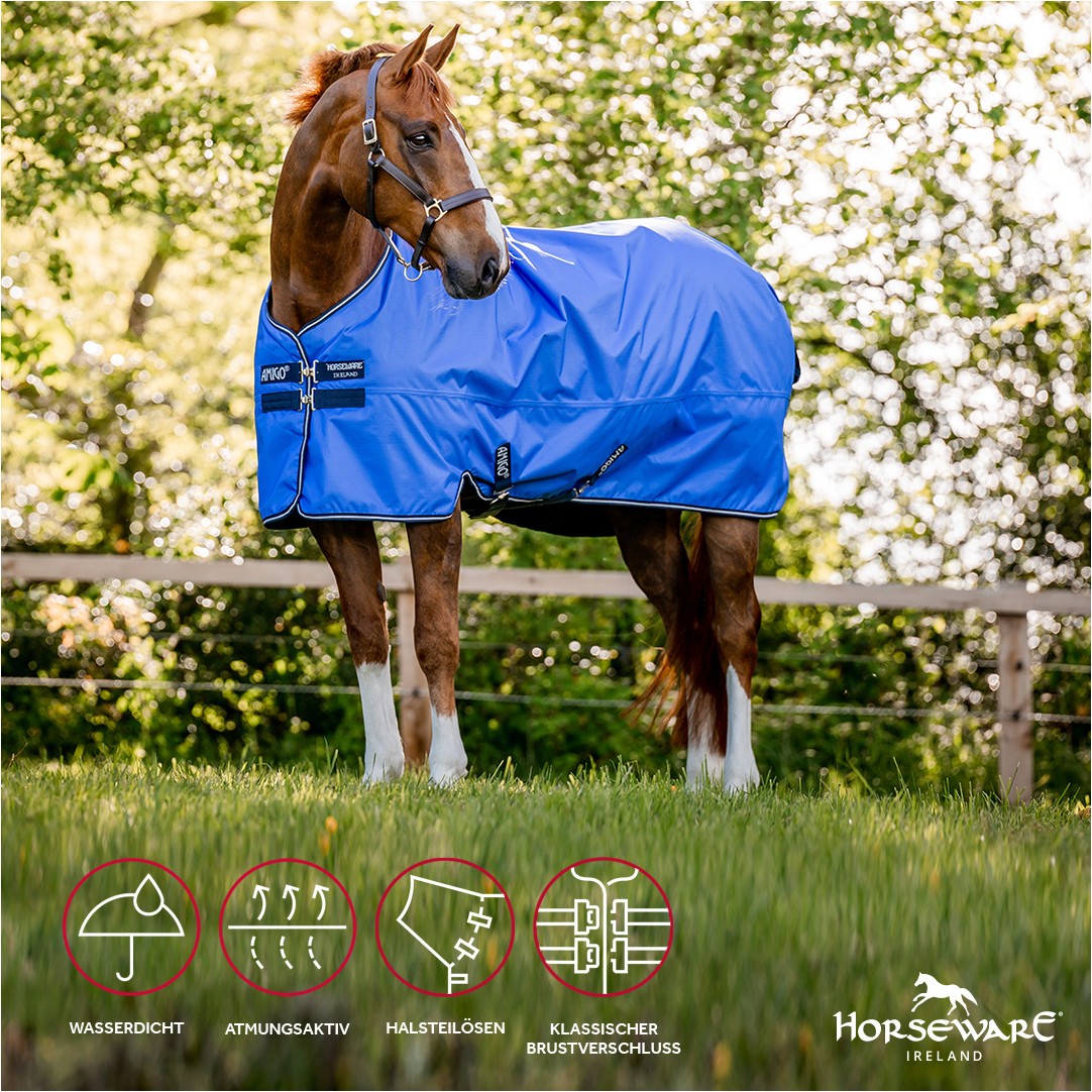 Outdoordecke 50g Füllung 600D AMIGO Hero Ripstop Horseware blue/navy