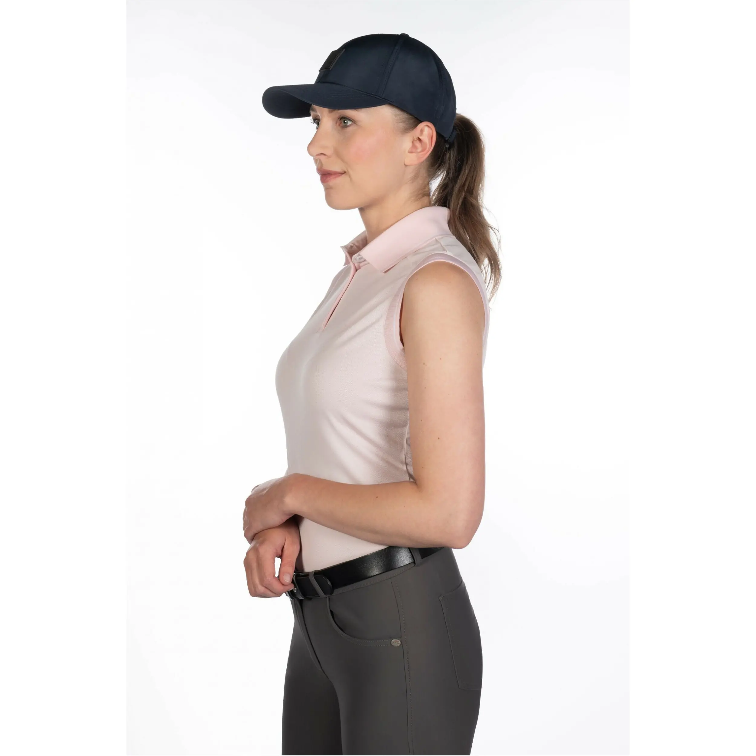 Damen Poloshirt ärmellos CATHERINE hellrosa