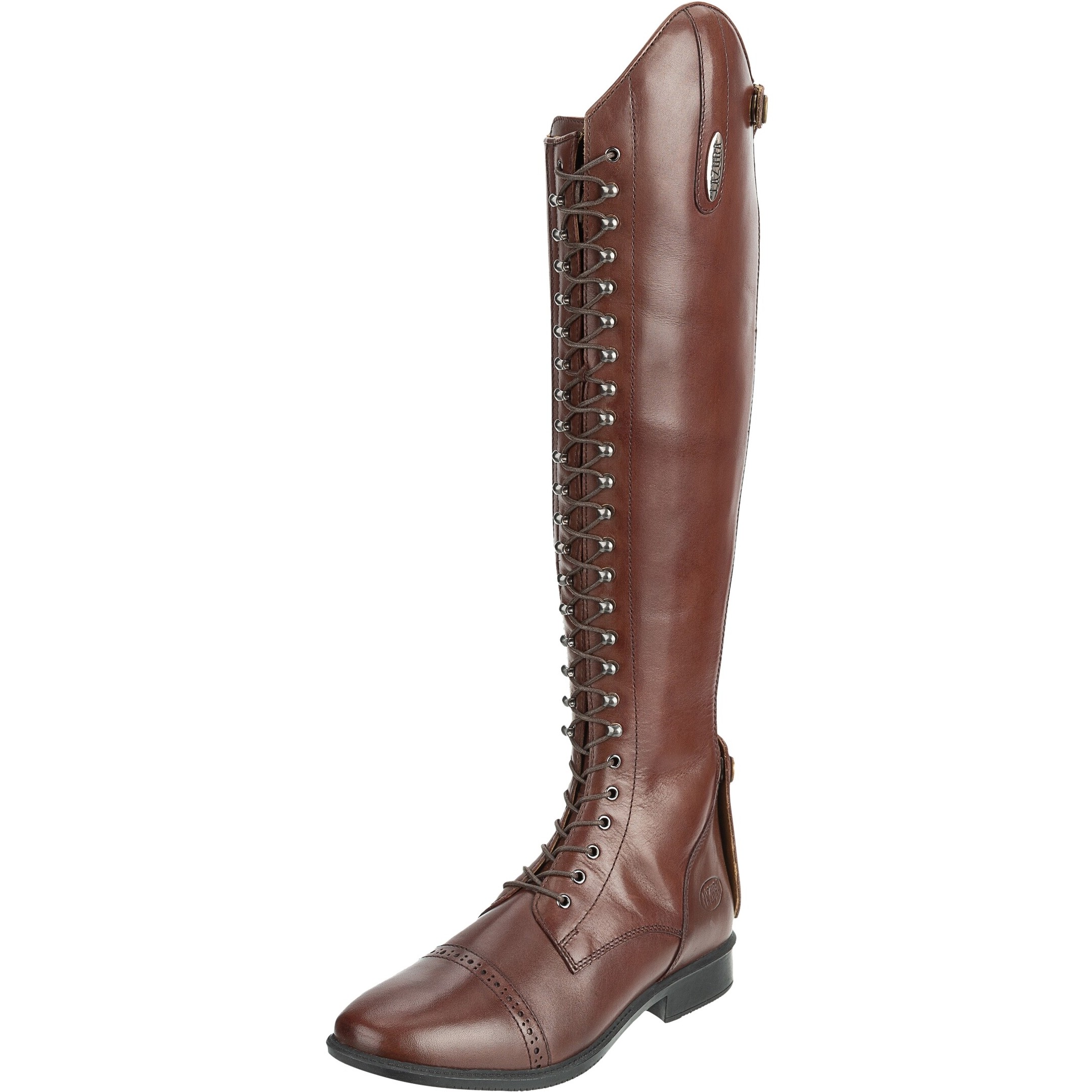 Damen Reitstiefel BOLOGNA Polo Echtleder braun