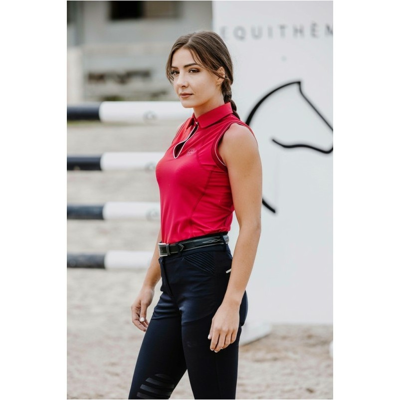 Damen Poloshirt SARAH kirschrot