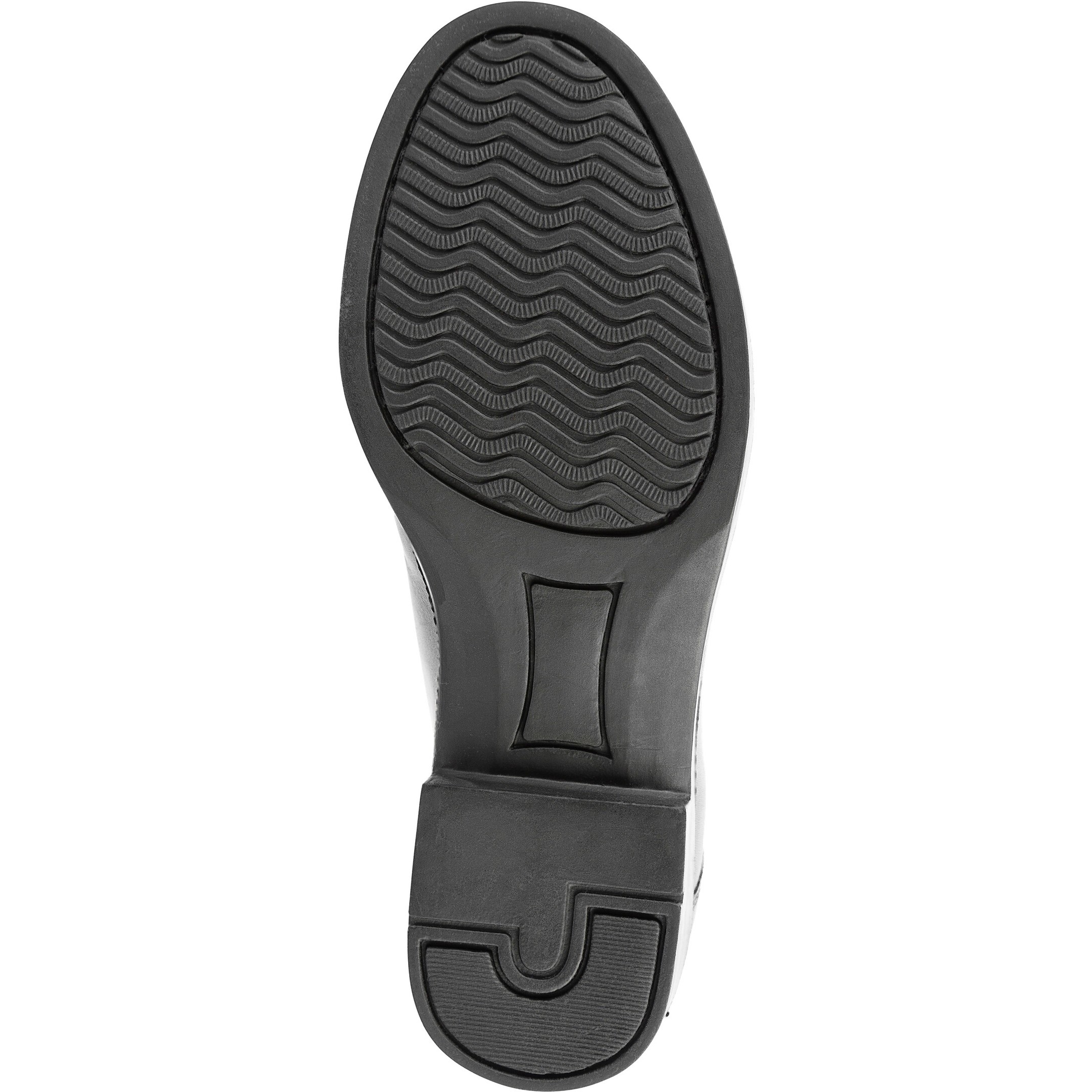 Reitstiefeletten Frontzip Echtleder schwarz