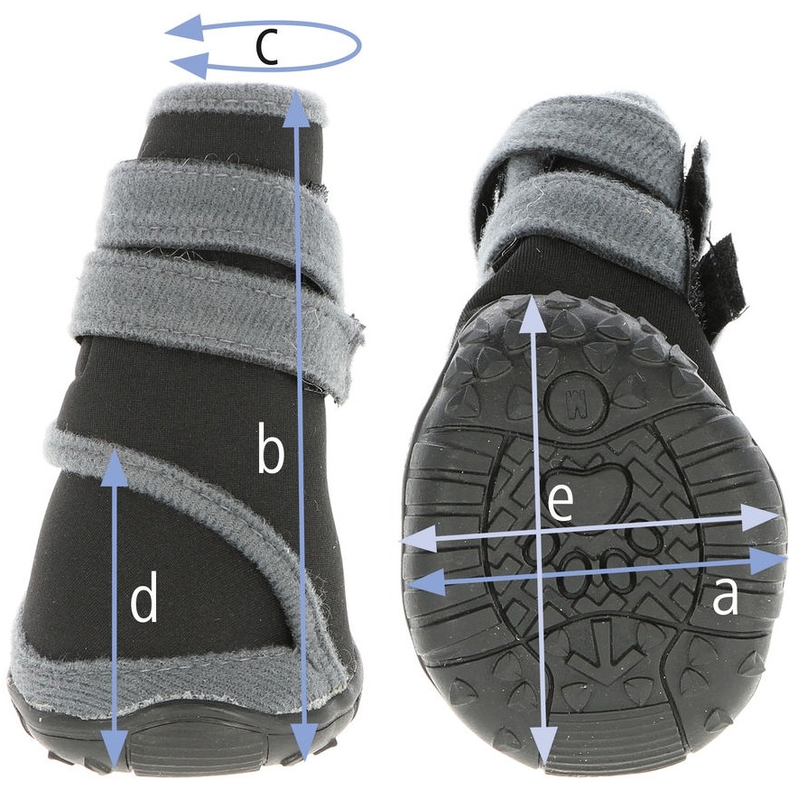 Pfotenschutz (2er Set) ACTIVE grau/schwarz